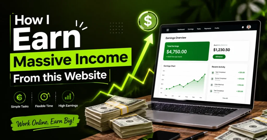 How I Earn Massive Income From this Website